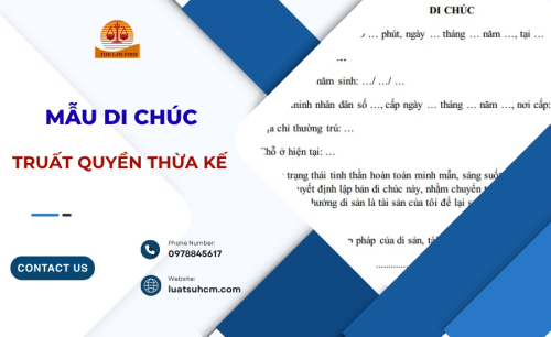 Mẫu di chúc truất quyền thừa kế