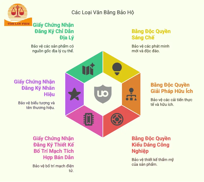 Các loại văn bằng bảo hộ