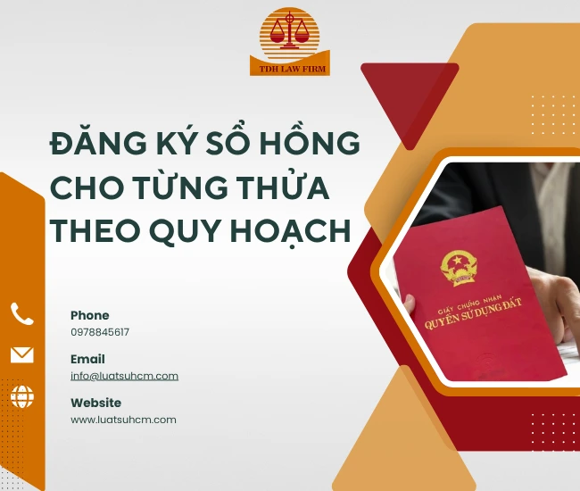 Đăng ký sổ hồng theo quy hoạch