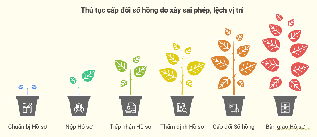 Tư vấn cấp đổi sổ hồng do nhà xây sai phép, lệch vị trí
