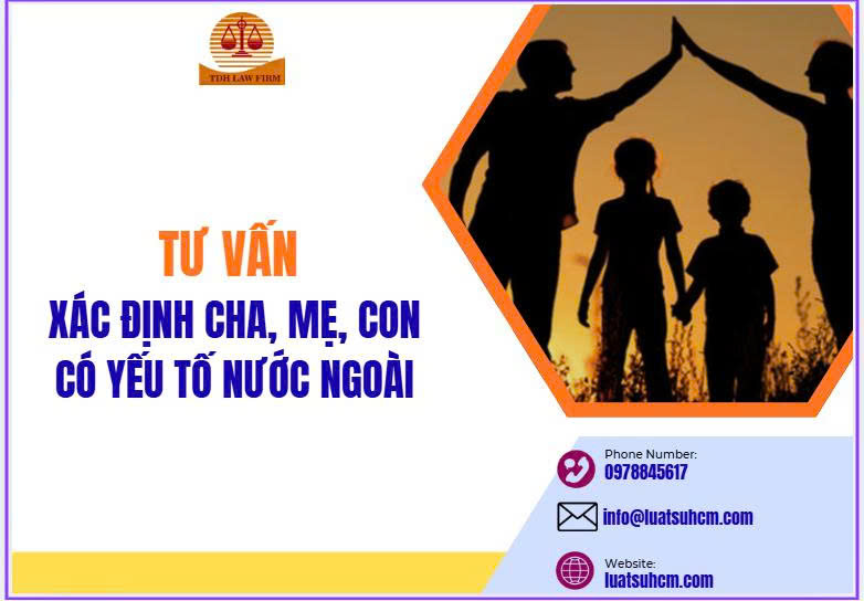 Tư vấn xác định cha, mẹ, con có yếu tố nước ngoài