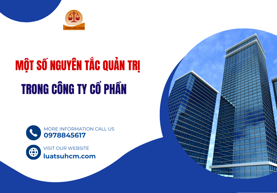 một số nguyên tắc quản trị trong công ty cổ phần
