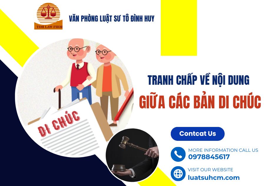 tranh chấp về nội dung giữa các bản di chúc