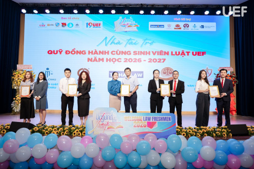 Văn phòng Luật sư Tô Đình Huy đồng hành cùng Khoa Luật UEF chào đón tân sinh viên K26