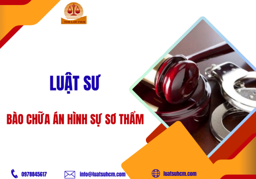 Luật sư bào chữa án hình sự sơ thẩm
