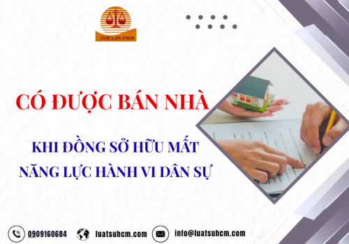 Có được bán nhà khi đồng sở hữu mất năng lực hành vi dân sự