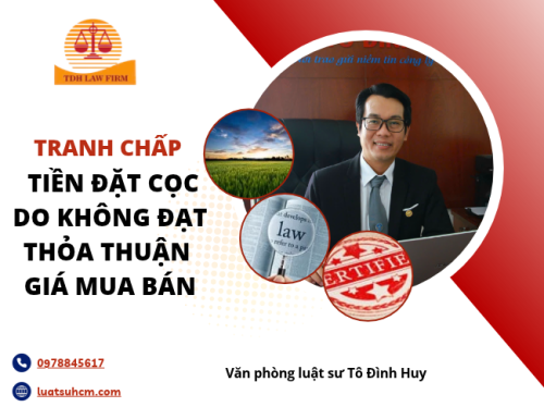 Tranh chấp tiền đặt cọc do không đạt thỏa thuận giá mua bán