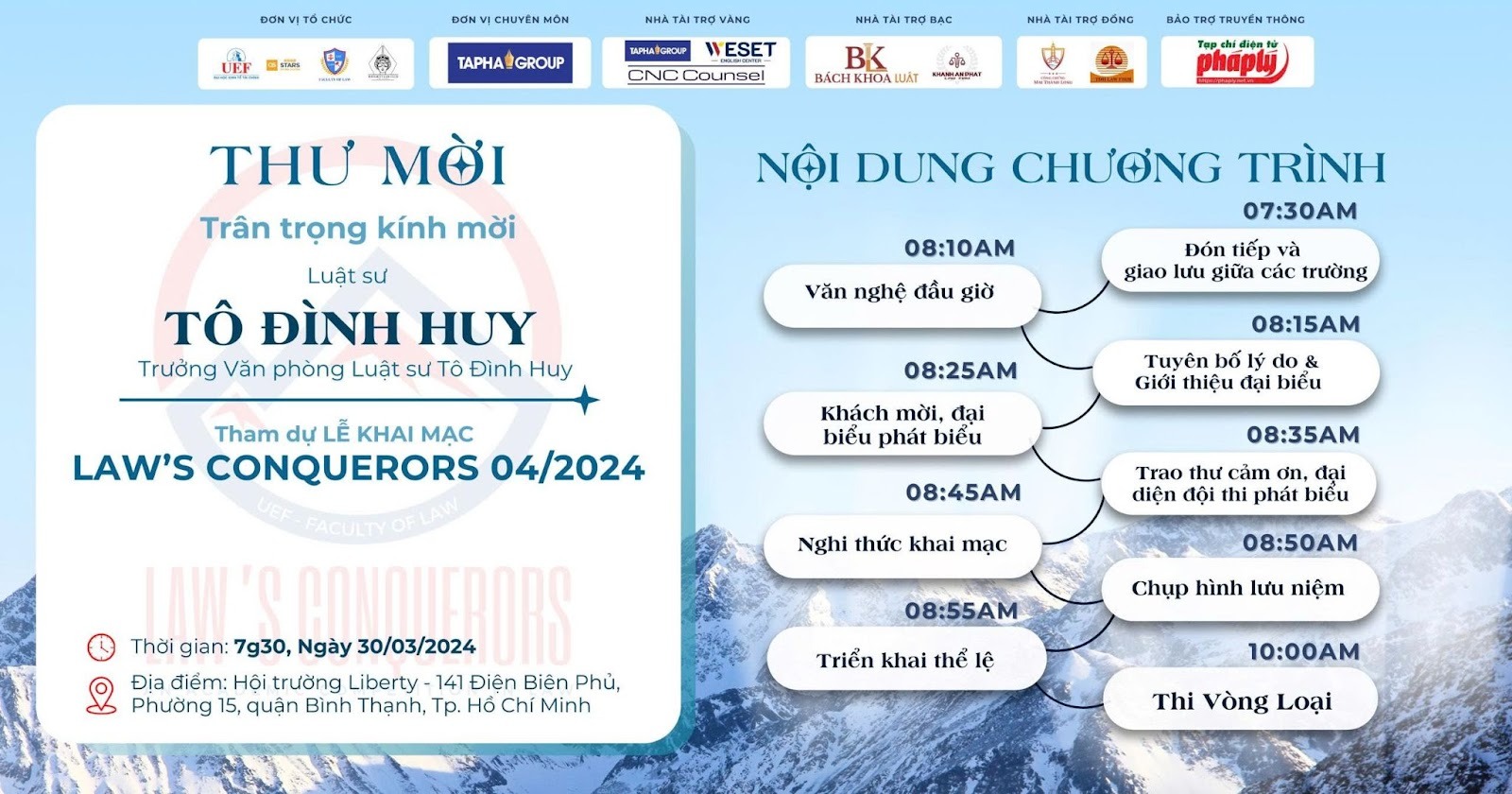 Văn Phòng Luật sư Tô Đình Huy - Đơn vị tài trợ uy tín tại sân chơi Law’s Conquerors 2024