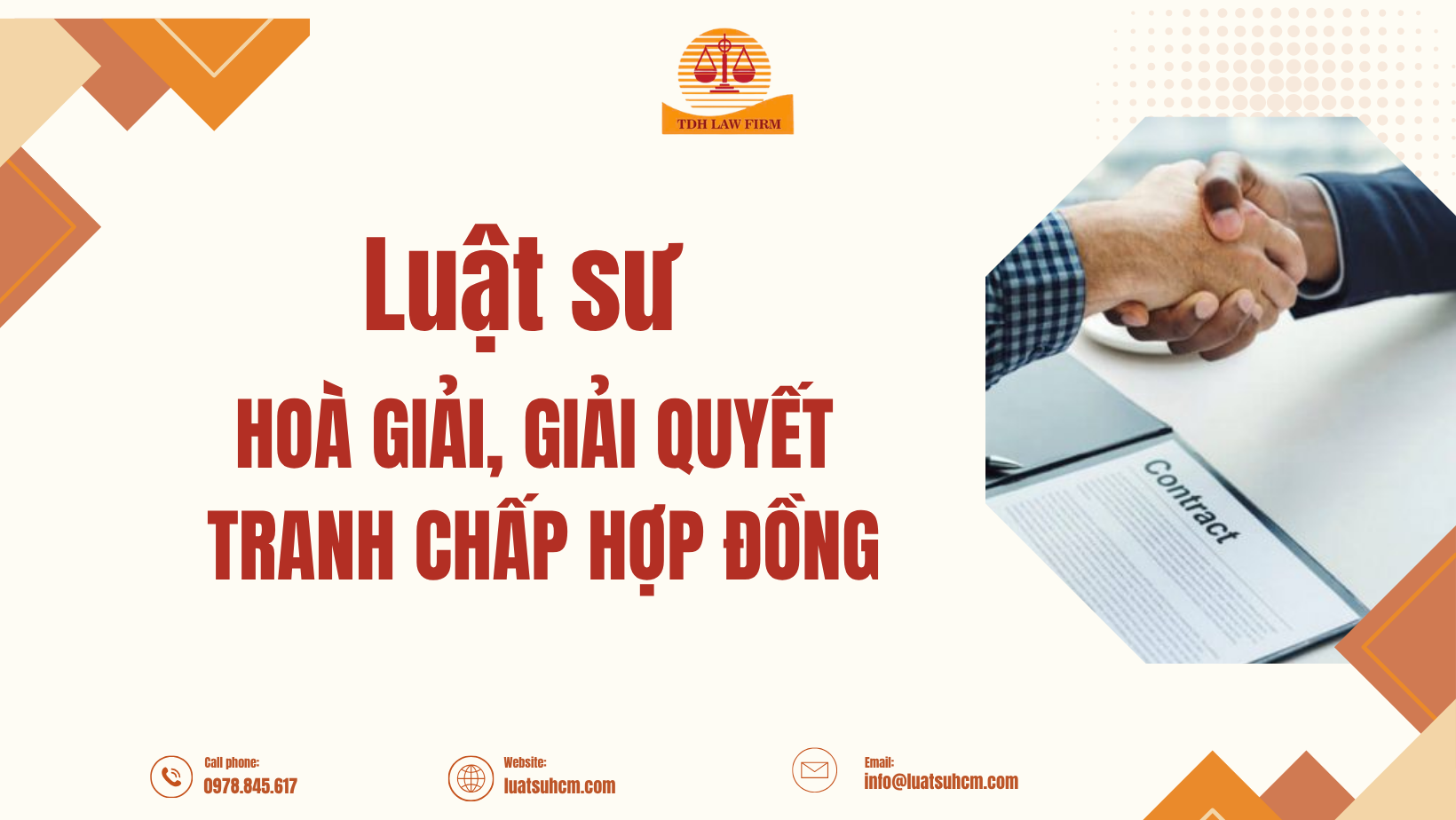 Luật sư hòa giải, giải quyết tranh chấp hợp đồng