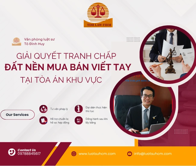 tranh chấp đất nền mua bán viết tay