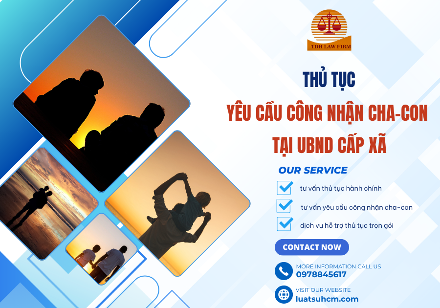 thủ tục yêu cầu công nhận ch con tại ubnd cấp xã
