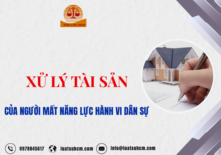 Xử lý tài sản của người mất năng lực hành vi dân sự