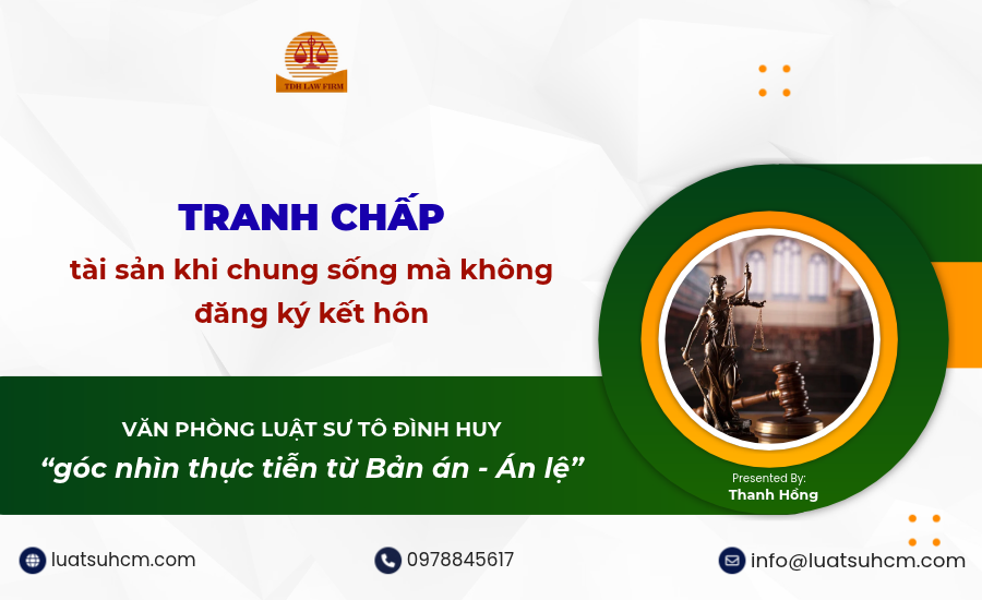 tranh chấp tài sản khi chung sống mà không đăng ký kết hôn